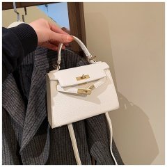 Bags for women, versatile and high-end, new autumn and winter crossbody bags, fashionable design, portable Kelly bags, genuine leather women's bags