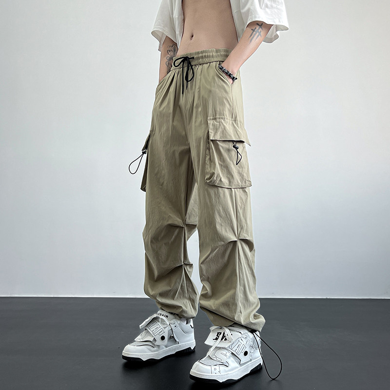 American hiphop high street loose elastic workwear ins casual pants item number