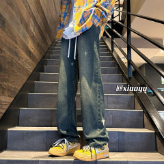 Spring new design star jeans casual trousers