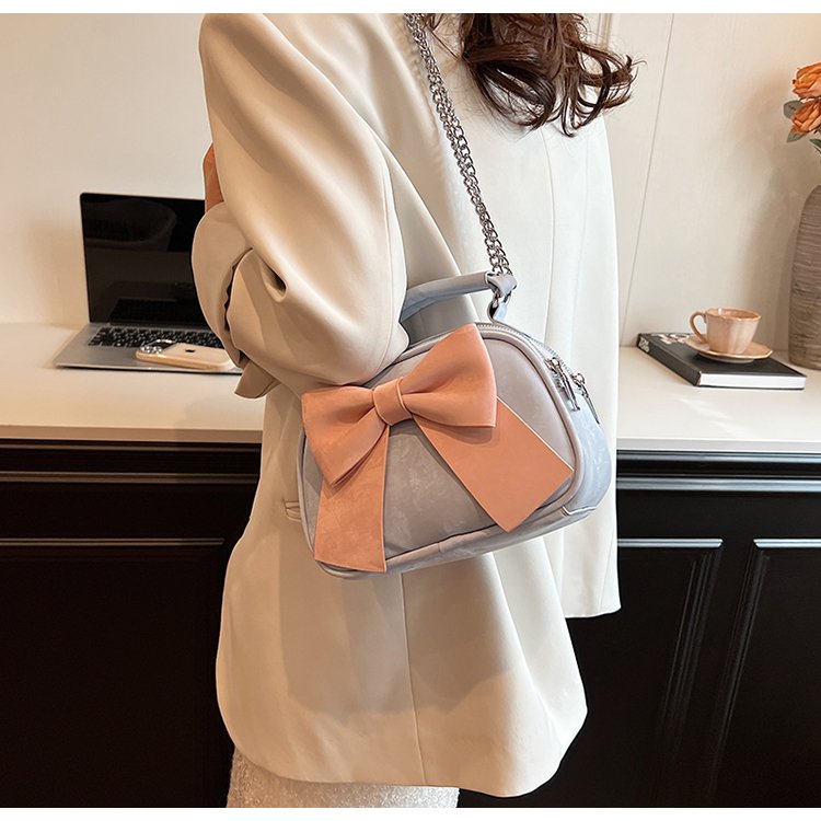 Korean style fashionable bow handbag, children's parent-child girl's chain crossbody one-shoulder princess bag, fashionable women's bag
