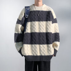 New round neck sweater sweater student teenager male high casual loose bottoming sweater