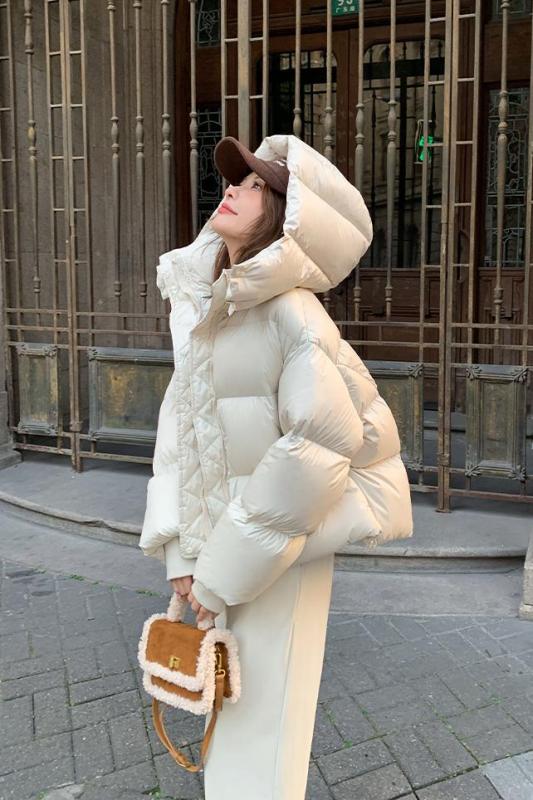 Maillard thickened little puff winter coat cotton coat women's short cotton coat