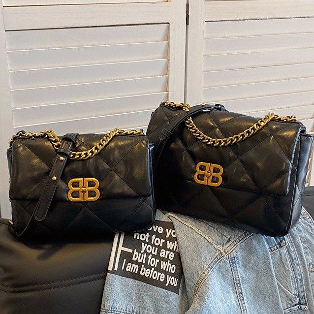 Women's bag new shoulder bag crossbody women's versatile small square bag portable small fragrant rhombus armpit chain bag