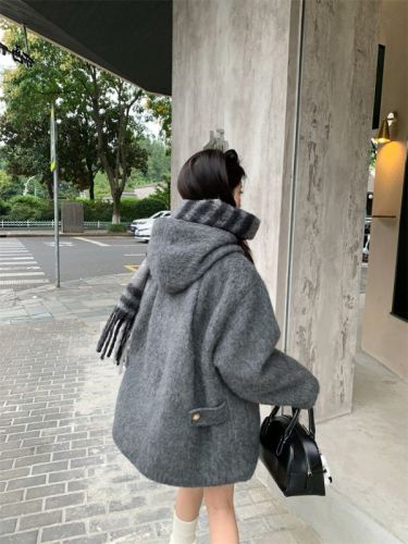 Women's high-end winter woolen coat