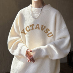 high quality!  Autumn and winter half turtleneck sweater for men, velvet thickened sweater for men, knitted sweater for men