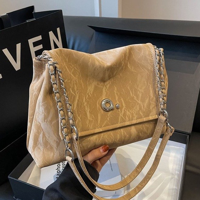 Original Maillard style niche style wandering chain shoulder bag retro gradient trendy brand casual large-capacity crossbody bag