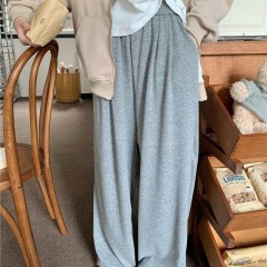 Liuluotiao Yamamoto Glutinous Rice Pants Lazy soft glutinous casual pants early autumn loose slimming wide leg pants