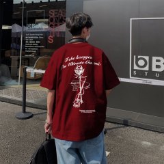 American high street ins summer printed design versatile short-sleeved T-shirt for everyday use