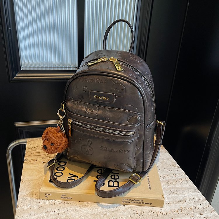 High-end backpack women's 2024 new niche internet celebrity women's school bag college student versatile commuting travel backpack