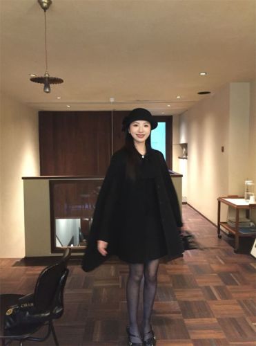 New high-end woolen cape coat and shawl jacket