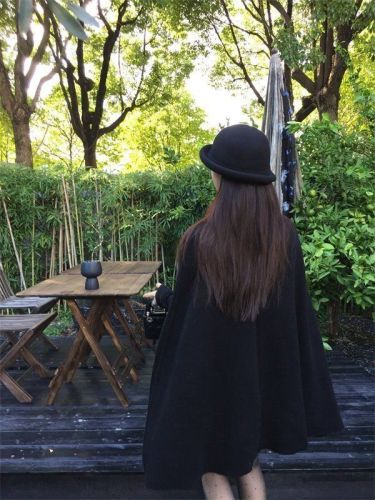New high-end woolen cape coat and shawl jacket