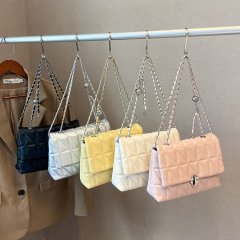 Niche design bag new fashion women's bag summer popular versatile texture shoulder bag rhombus crossbody bag