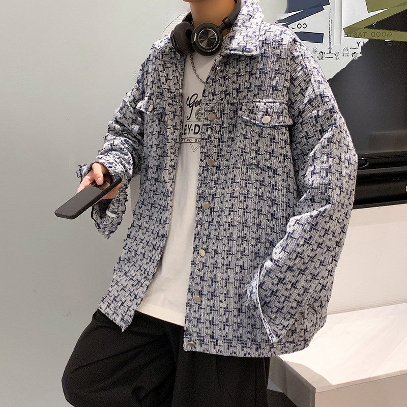 Autumn clothing, light and mature style, small fragrant style jacket, men's coat, plus fat, plus size, fat man's coat, fat man's coat