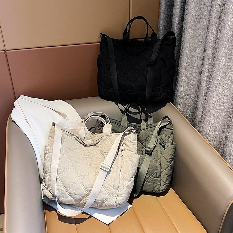 Casual large-capacity bag autumn and winter new women's bag fashionable commuter shoulder bag crossbody bag handheld tote bag