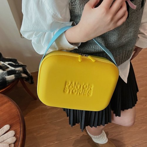 New large-capacity handbag ins style toiletry bag fashion trend dopamine cosmetic bag multi-purpose storage bag