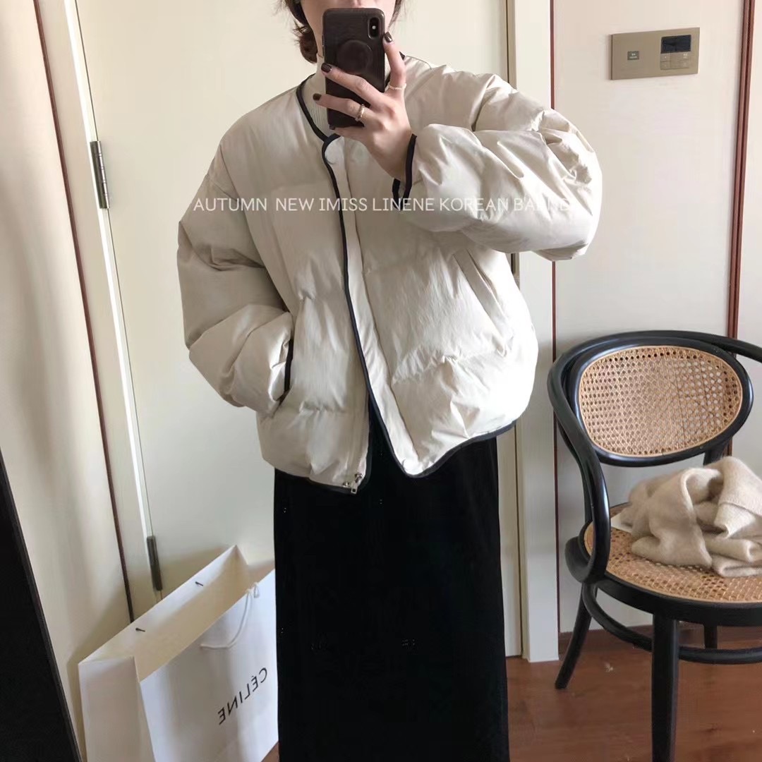 New winter contrasting color cotton clothing