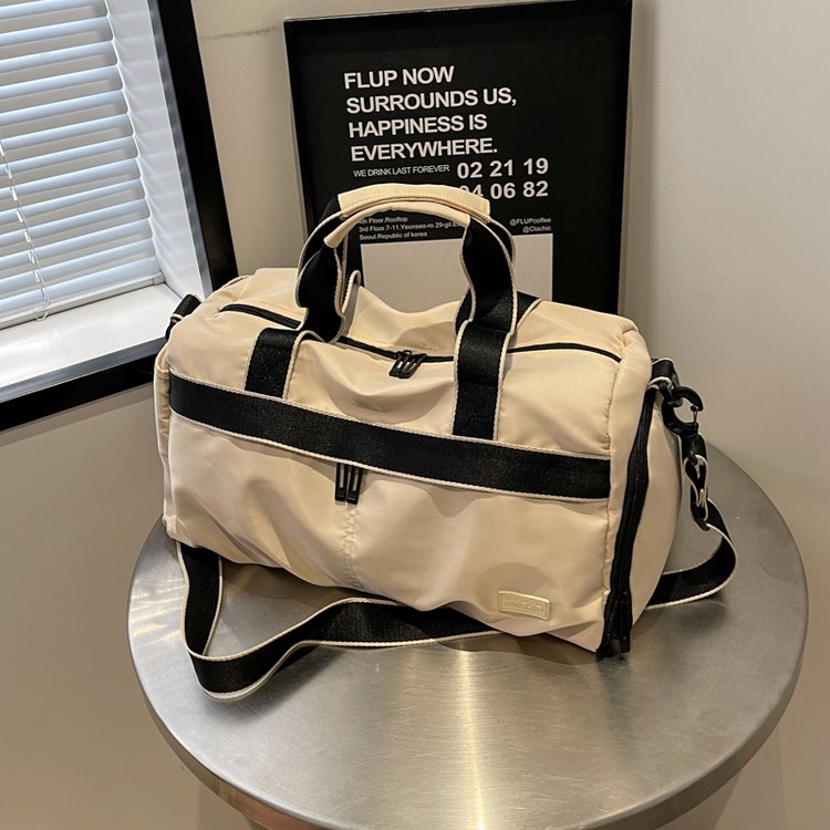 Short-distance travel bag, gym bag, wet and dry separation training bag, sports bag, portable lightweight shoulder bag, waterproof business trip