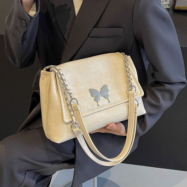 2024 high-quality women's large-capacity commuting butterfly element versatile tote bag for travel single shoulder crossbody bag
