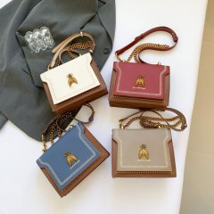 High-end exquisite niche design women's bag ladies bag ladies small square bag retro chain small bag