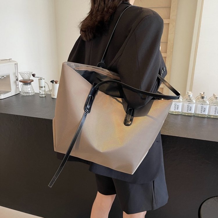 Oxford cloth bag women's large capacity new summer versatile shoulder bag college student commuting tote bag