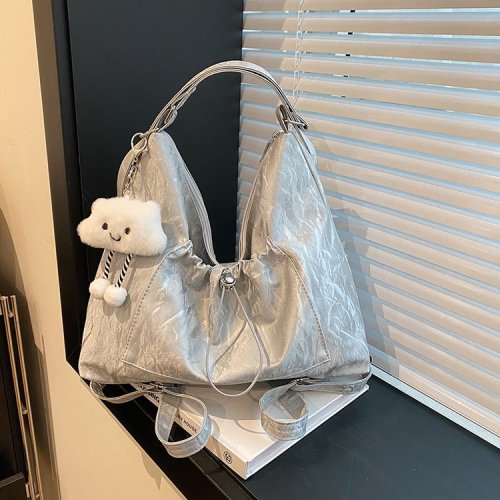 Wholesale Korean style casual large-capacity armpit bag women's bag 2024 new simple tote bag versatile shoulder bag