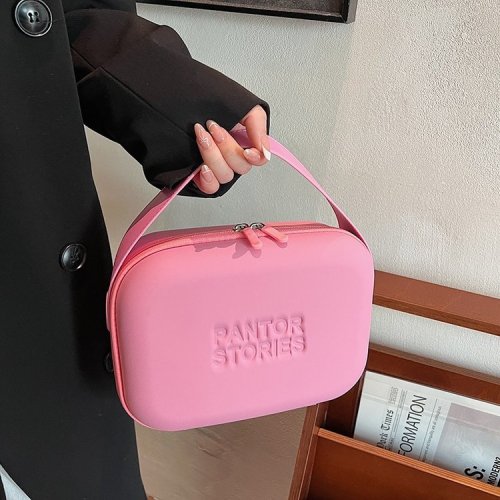 New large-capacity handbag ins style toiletry bag fashion trend dopamine cosmetic bag multi-purpose storage bag