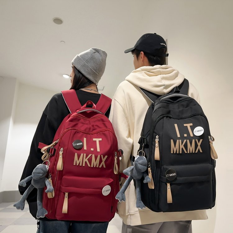 Japanese Harajuku INS workwear large capacity high school student backpack Korean version ulzzang Hong Kong style retro backpack trend
