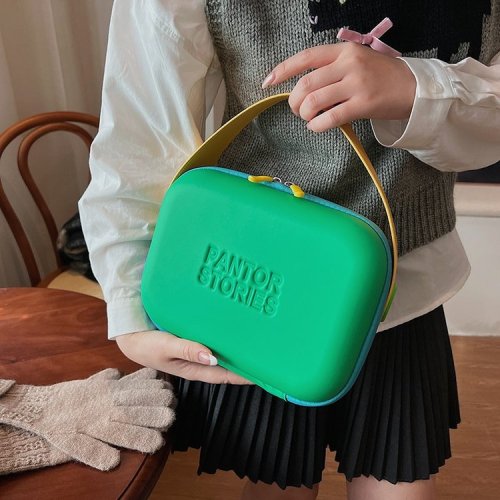 New large-capacity handbag ins style toiletry bag fashion trend dopamine cosmetic bag multi-purpose storage bag