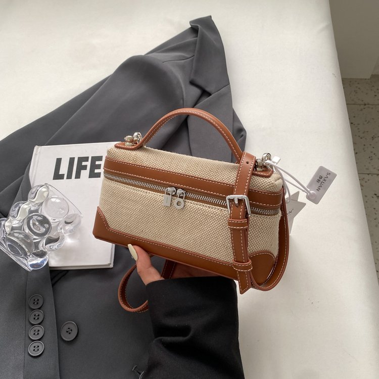 Lunch box bag Gigi same style genuine leather women's bag simple and versatile one-shoulder cross-body box bag niche temperament women's bag