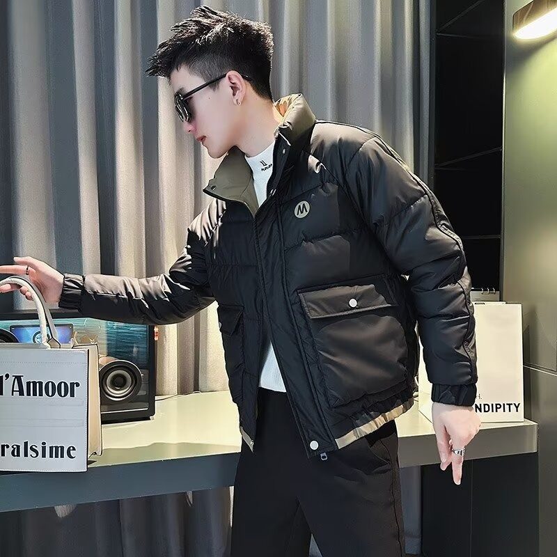 High-end waterproof cotton-padded jacket and cotton-padded jacket for men in winter. Trendy brand Piushuai thickened cotton-padded jacket. New men's cotton-padded jacket.