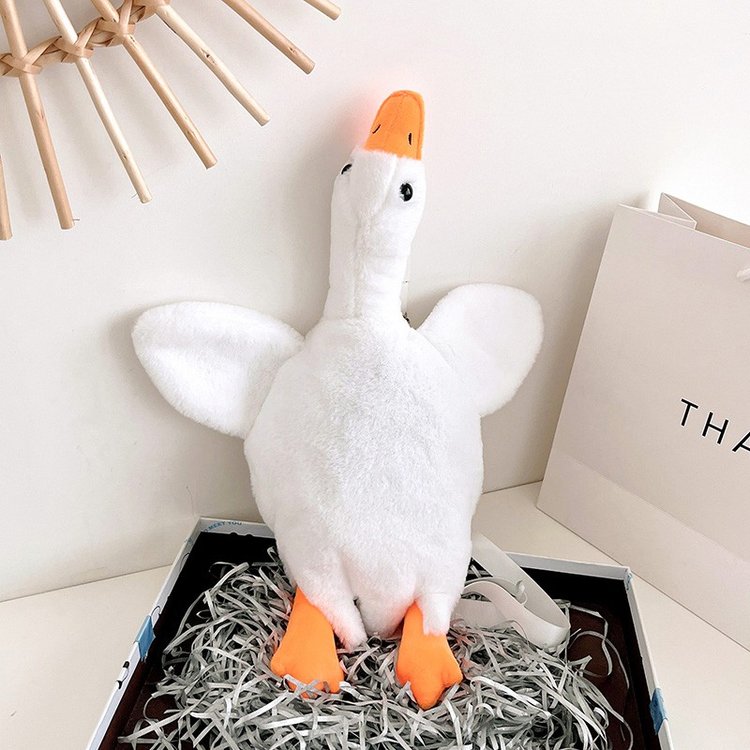 Cartoon Plush Doll Duck Doll Bag Summer New Cute Shoulder Bag Grabber Doll Crossbody Bag for Women