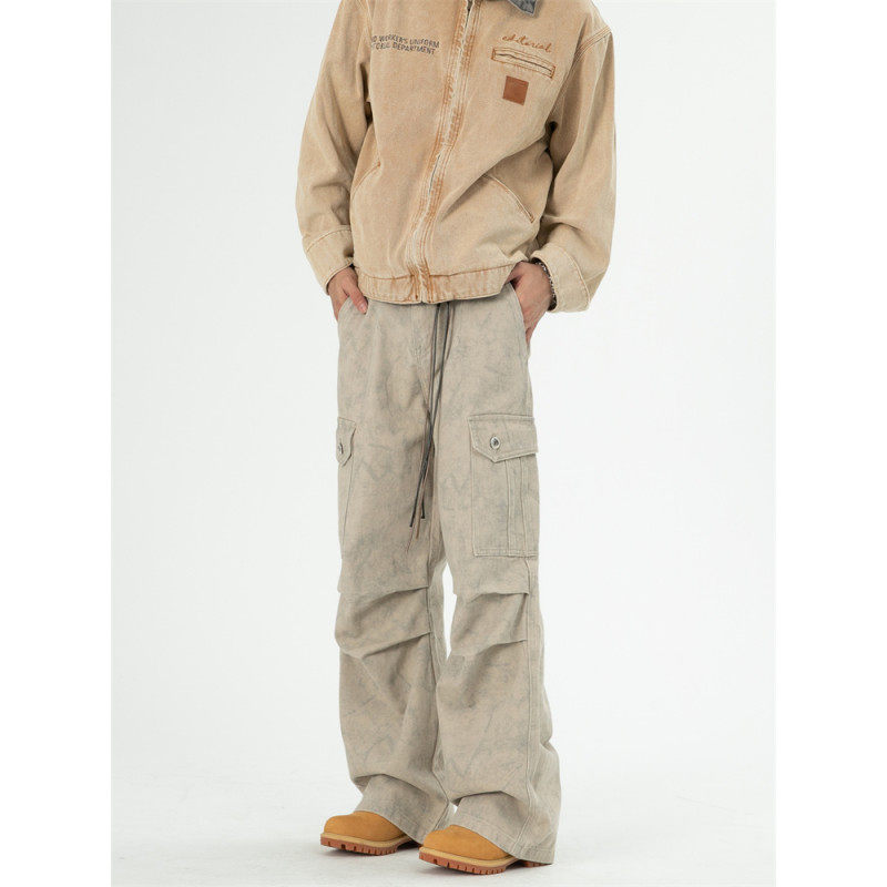 New autumn retro loose straight jeans