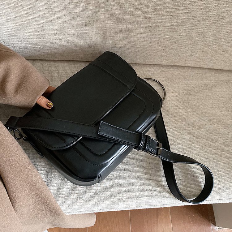 High-end western-style soft bags for women, popular new Korean textured crossbody bags, fashionable shoulder bags