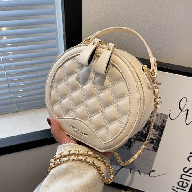 Diamond embroidered thread new women's bag fashion popular temperament versatile small round bag Internet celebrity same temperament bag