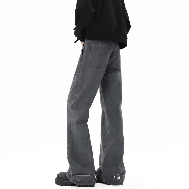 American retro washed overalls with diagonal pockets and adjustable legs
