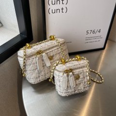 Cross-border woolen chain niche bags 2024 trendy Korean version small square bag mini small fragrance style bags single shoulder crossbody bag