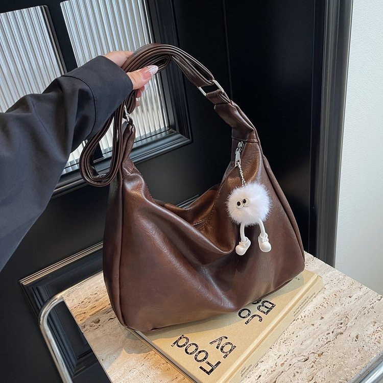Simple Large Capacity Bag Women 2024 New Fashion Versatile Casual Shoulder Bag Student Commuting Crossbody Tote Bag