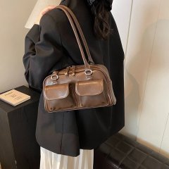 Niche armpit bag for women 2024 new large capacity retro simple commuter tote bag fashionable versatile shoulder bag