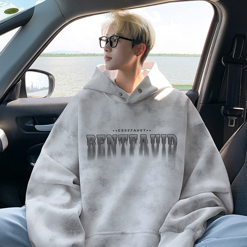 78400g heavyweight tie dye pullover hooded men's sweatshirt casual hoodie