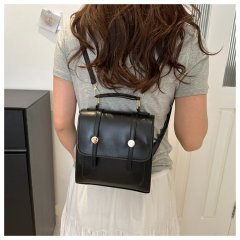 2024 new summer style large-capacity fashionable college style simple foreign style casual women's one-shoulder backpack