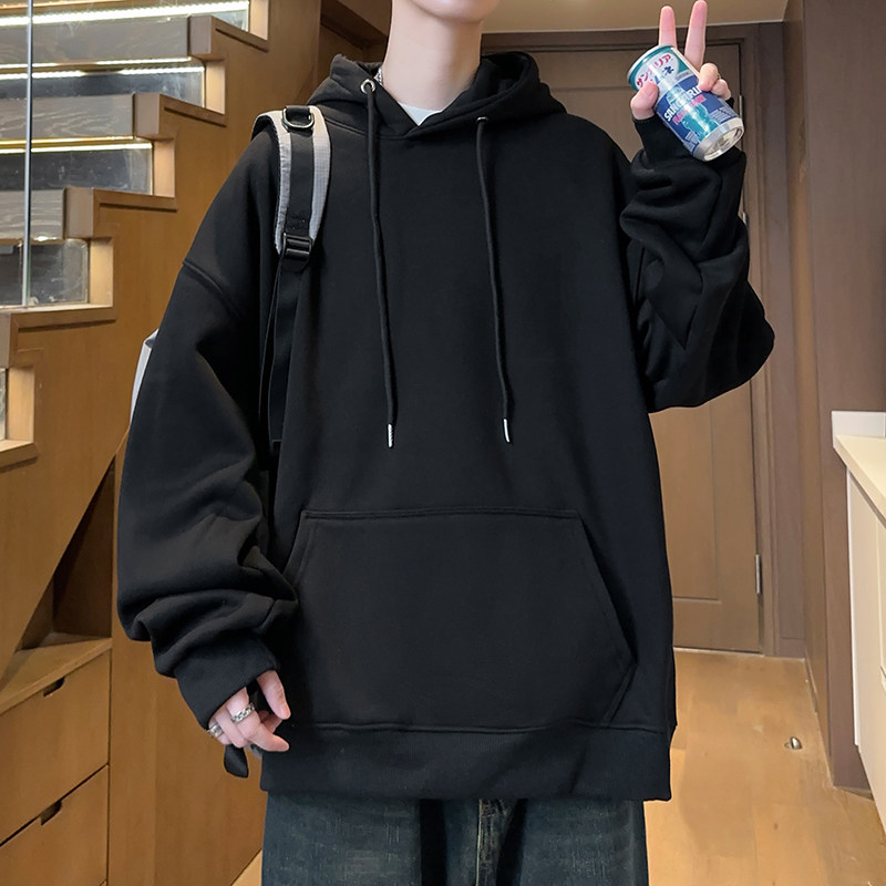 Autumn new hooded basic solid color sweatshirt 6 colors hotel style