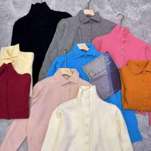 Soft waxy turtleneck lapel sweater cardigan for women 2024 new autumn and winter loose lazy style sweater