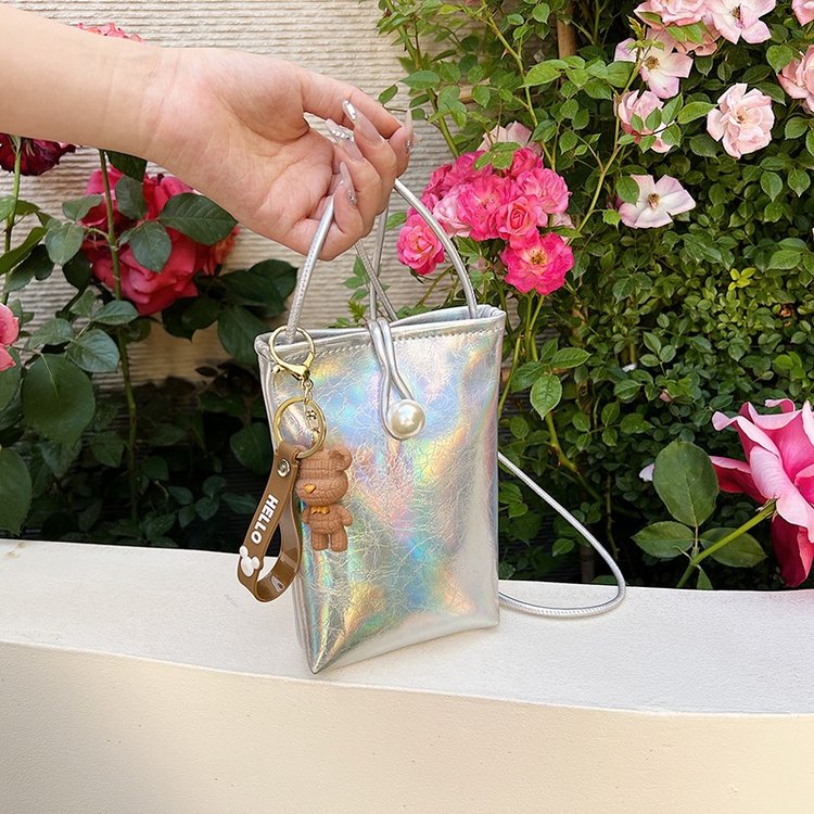 Trendy cool girl fashion mobile phone bag 2024 summer new mini casual shoulder crossbody bag versatile personalized women's bag