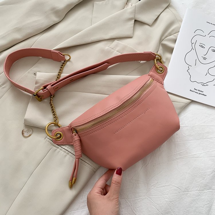 Niche bag women's waist bag high-end new trendy fashion versatile one-shoulder crossbody bag ins chain chest bag