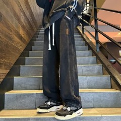 Jeans for boys summer new men's straight loose wide leg casual pants thin men's pants teenagers