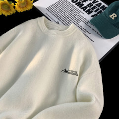 Special batch of blanket letter printed loose round neck versatile sweater and sweater