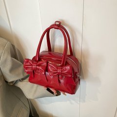 Wholesale niche high-end bags women's bags summer 2024 new fashion bow pillow bag hand-held crossbody bag