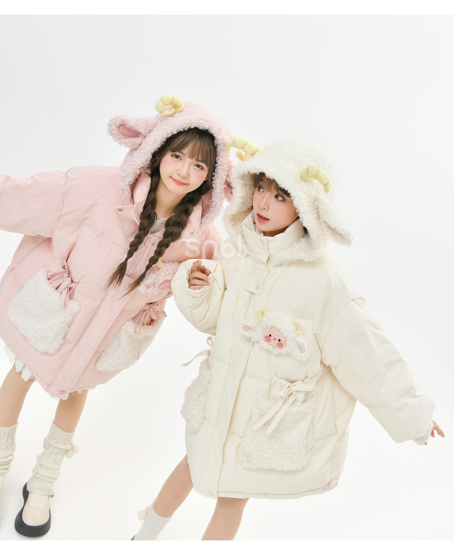 White Duck Down Mori Tribe Original Down Jacket Lamb Long Down Jacket White Duck Down Jacket 2024 New Winter