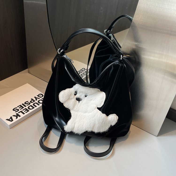 Tote bag women's 2024 new large-capacity commuter backpack casual multi-functional high-end single shoulder travel backpack