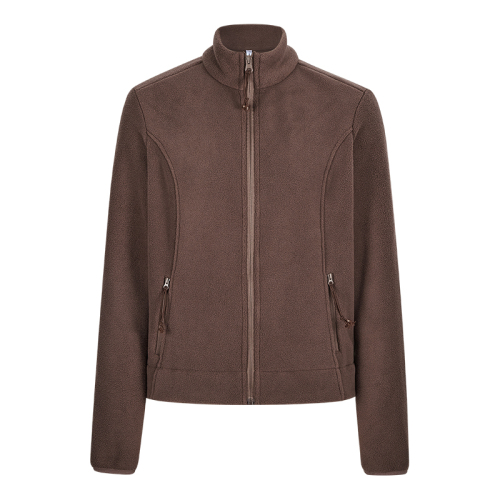 Stand collar polar fleece inner jacket for women thickened sweatshirt for women autumn and winter slim fleece top